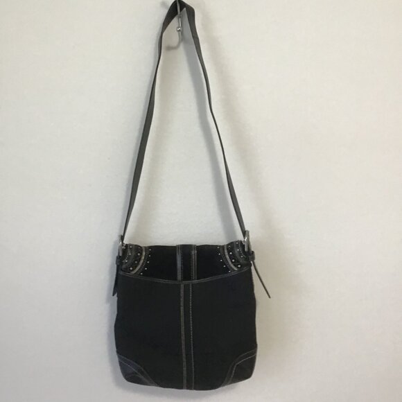 Coach Soho Signature Black Crossbody Shoulder Bag - Picture 4 of 14